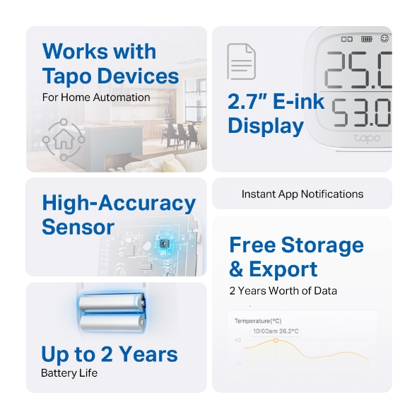 TP-Link Tapo T315 – sensor de temperatura y humedad reacondicionado