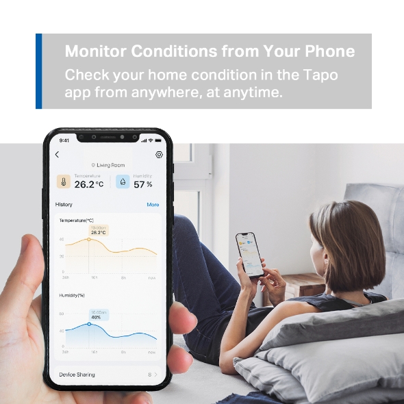 TP-Link Tapo T315 – sensor de temperatura y humedad reacondicionado
