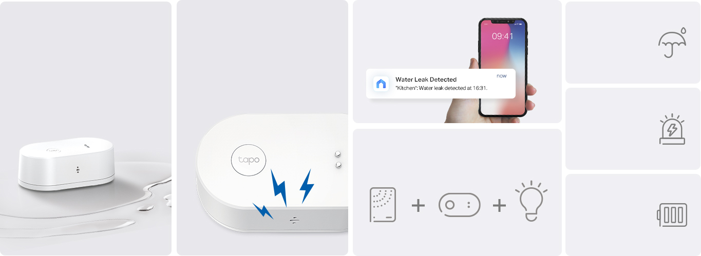 TP-Link Tapo T300 – sensor de fugas de agua reacondicionado